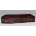 Premium Solid Wood THE LAST SUPPER Coffin - High Gloss Mahogany Stain